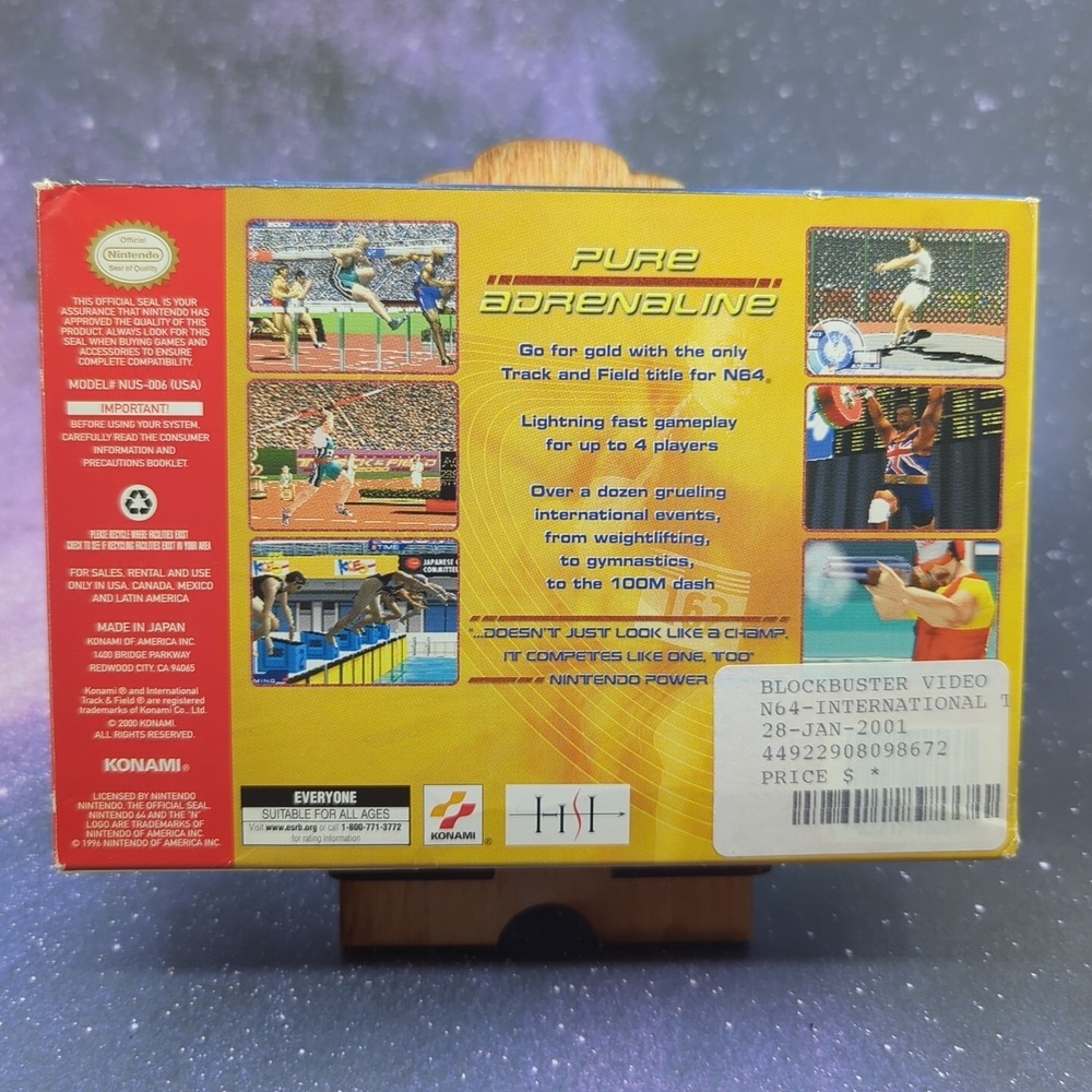 International Track & Field 2000 (Nintendo 64 N64, 2000) No Manual - Blockbuster - Picture 5 of 16